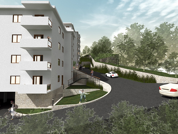 A new complex of apartments in Petrovac under construction